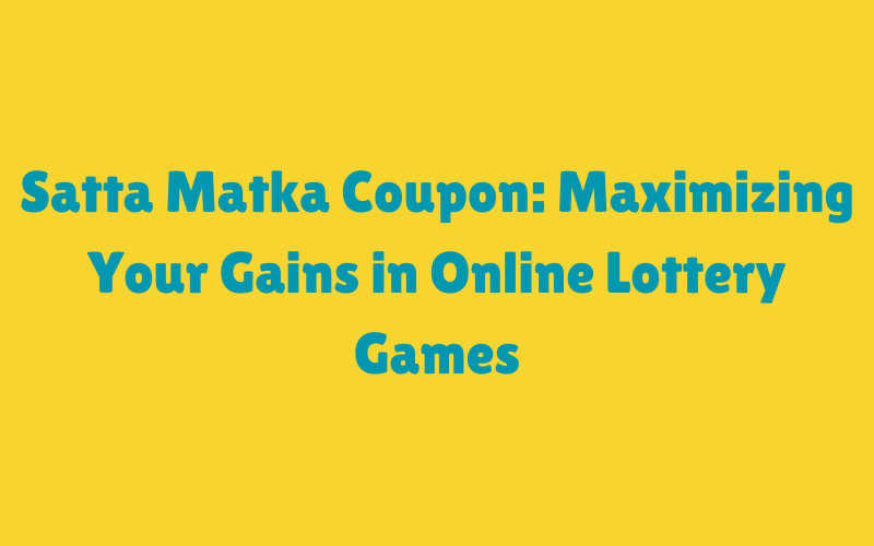 satta matka coupon